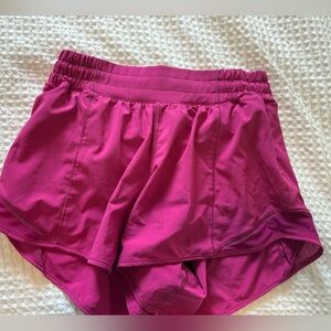 Magenta Lululemon Hotty Hot Shorts